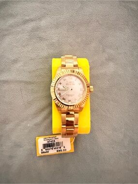 Invicta Gold Tone Women's Bracelet Watch with Roman Dial